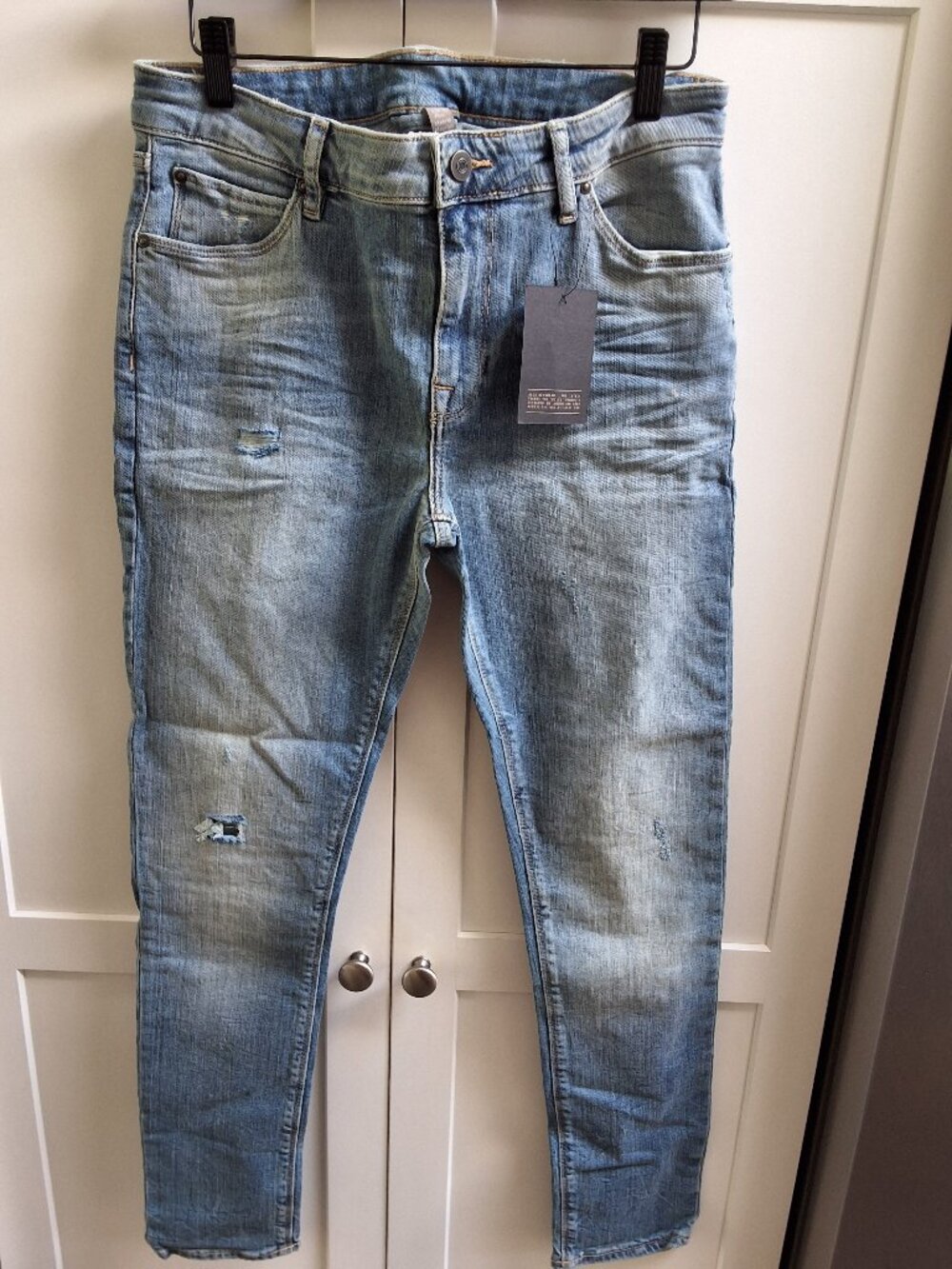 Asos Distressed Ripped Skinny Jeans